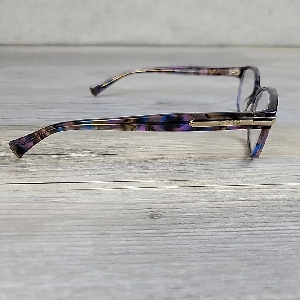 Coach Eyeglasses HC6065 5288 51-17-135 Confetti PURPLE FRAMES‎ ONLY